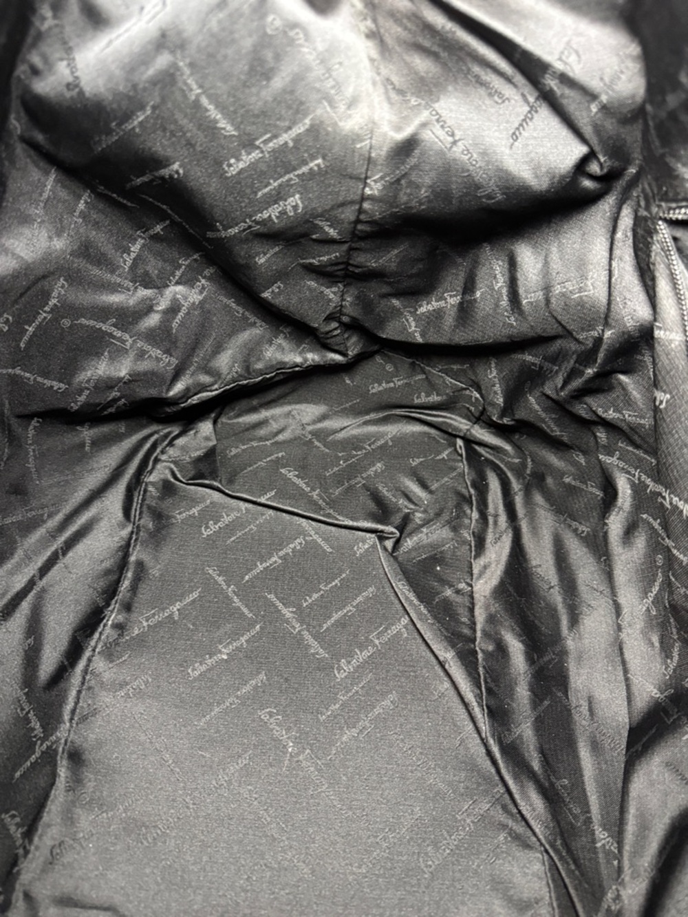 Salvatore Ferragamo Black Canvas & Leather Travel Bag - Picture 13 of 16